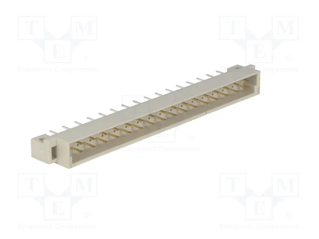 HARTING Conector de datos DIN 41612, 32 pines, macho, recto, THT