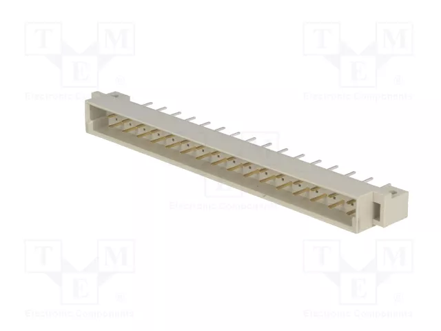 HARTING Conector de datos DIN 41612, 32 pines, macho, recto, THT
