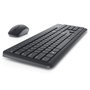Dell KM3322W Teclado y Ratón Inalámbrico Combo, Distribución US International (QWERTY), Negro