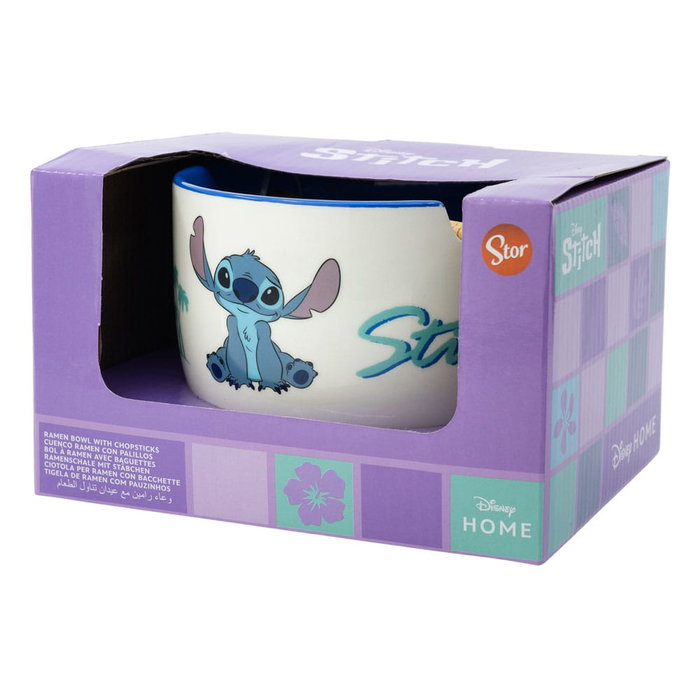 Lilo & Stitch Bol para Ramen con Palillos Stitch Lilo & Stitch Bol para Ramen con Palillos Stitch