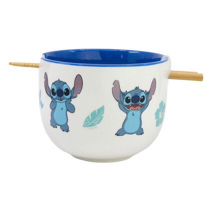 Lilo & Stitch Bol para Ramen con Palillos Stitch Lilo & Stitch Bol para Ramen con Palillos Stitch