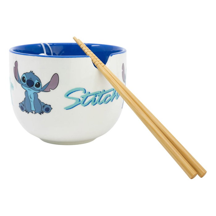 Lilo & Stitch Bol para Ramen con Palillos Stitch Lilo & Stitch Bol para Ramen con Palillos Stitch