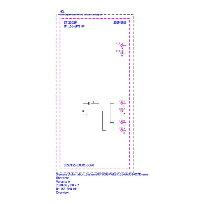 Siemens SIMATIC ET 200SP 6ES7155-6AU01-0CN0 Módulo de Interfaz PROFINET de 2 Puertos