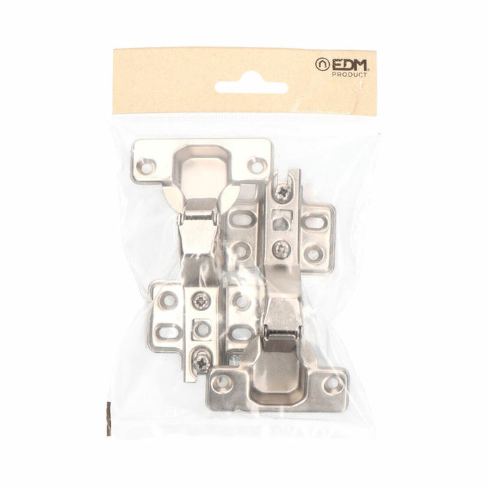 Edm Bisagra de cazoleta 45° modelo bc09, acero zincado, 35 mm