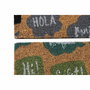 DKD Home Decor Set de 2 Felpudos de Fibra de Coco HOLA, Surtido de Colores