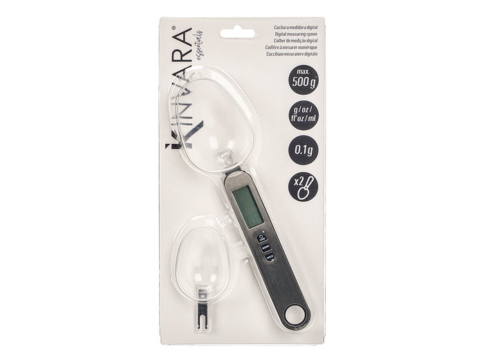 Kinvara Cuchara Medidora Acero Inoxidable 500gr 24x3.5x12.5cm (Set de 12)