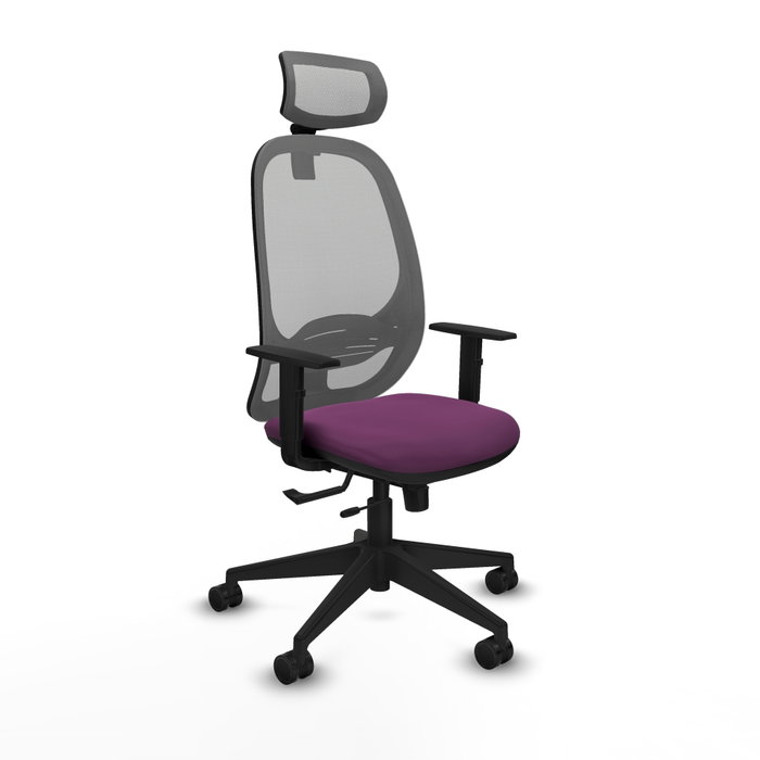 PIQUERAS Y CRESPO Silla de oficina Cilanco Morado y Gris PIQUERAS Y CRESPO Silla de oficina Cilanco Morado y Gris