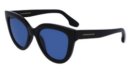 Victoria Beckham VB649S-001 Gafas de sol negras con cristal azul