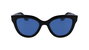 Victoria Beckham VB649S-001 Gafas de sol negras con cristal azul