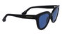 Victoria Beckham VB649S-001 Gafas de sol negras con cristal azul