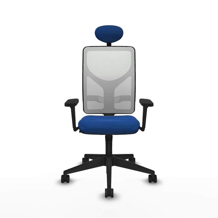 PIQUERAS Y CRESPO Silla de oficina Motilla con mecanismo Sincro, Azul y Blanco PIQUERAS Y CRESPO Silla de oficina Motilla con mecanismo Sincro, Azul y Blanco