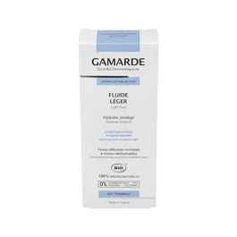 GAMARDE Fluido Hidratante Ligero Bio 40ml - Para Pieles Sensibles, Normales y Mixtas - No Graso, Efecto Matificante y Purificante