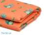 KioKids Toalla Playa Microfibra Cocodrilo Naranja 75x150cm con Bolsa de Transporte