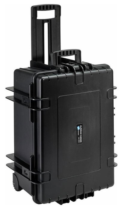 B&W Outdoor Case Type 6800 Negro con Inserción de Espuma