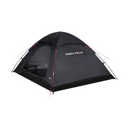 High Peak Tienda de Campaña Kuppelzelt Monodome XL, para 4 Personas, Iglú, Negro con Ventilación y Costuras Impermeables