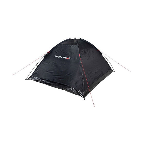 High Peak Tienda de Campaña Kuppelzelt Monodome XL, para 4 Personas, Iglú, Negro con Ventilación y Costuras Impermeables