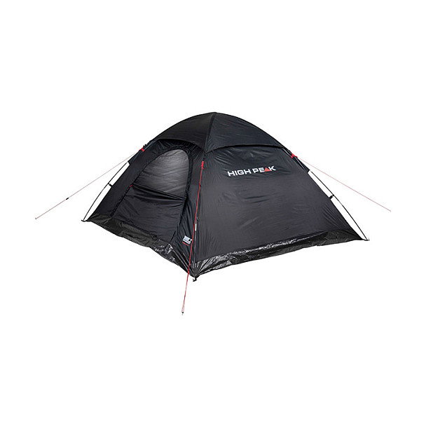 High Peak Tienda de Campaña Kuppelzelt Monodome XL, para 4 Personas, Iglú, Negro con Ventilación y Costuras Impermeables