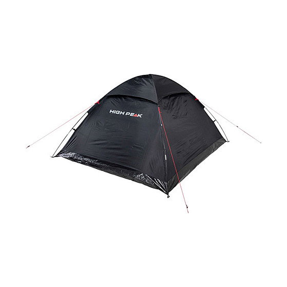 High Peak Tienda de Campaña Kuppelzelt Monodome XL, para 4 Personas, Iglú, Negro con Ventilación y Costuras Impermeables