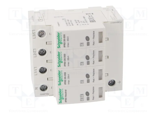 Schneider Electric Limitador de Sobretensiones ACTI9 3+N Tipo 2 Schneider Electric Limitador de Sobretensiones ACTI9 3+N Tipo 2