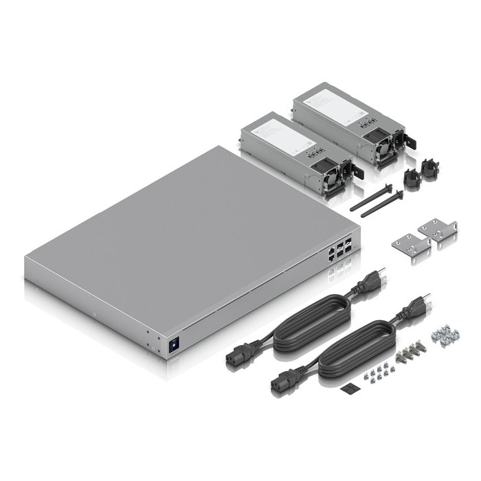 Ubiquiti EFG Gateway Empresarial Gris Montaje en Rack 2000 MHz 16 GB RAM 23500 Mbit/s Firewall 2 Puertos SFP+ Administracion Web