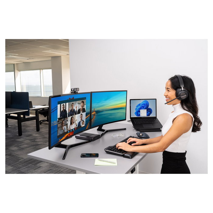 Kensington Pro Fit Ergo TB550 Trackball Inalámbrico Negro/Gris