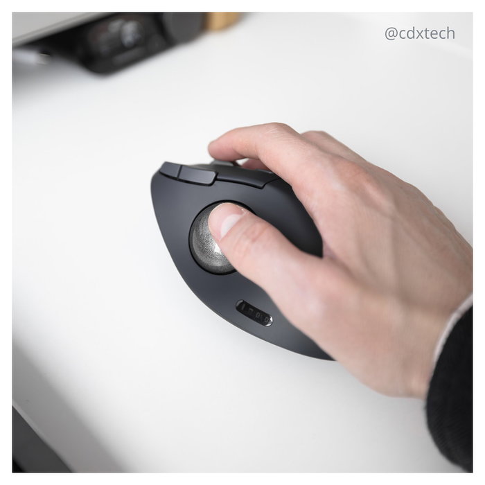 Kensington Pro Fit Ergo TB550 Trackball Inalámbrico Negro/Gris