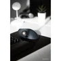 Kensington K72196WW Pro Fit Ergo TB550 Trackball Inalámbrico Bluetooth y 2.4 GHz, Ergonómico para Mano Derecha, Recargable, 1600 DPI, Negro/Gris