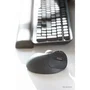 Kensington K72196WW Pro Fit Ergo TB550 Trackball Inalámbrico Bluetooth y 2.4 GHz, Ergonómico para Mano Derecha, Recargable, 1600 DPI, Negro/Gris