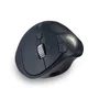 Kensington K72196WW Pro Fit Ergo TB550 Trackball Inalámbrico Bluetooth y 2.4 GHz, Ergonómico para Mano Derecha, Recargable, 1600 DPI, Negro/Gris