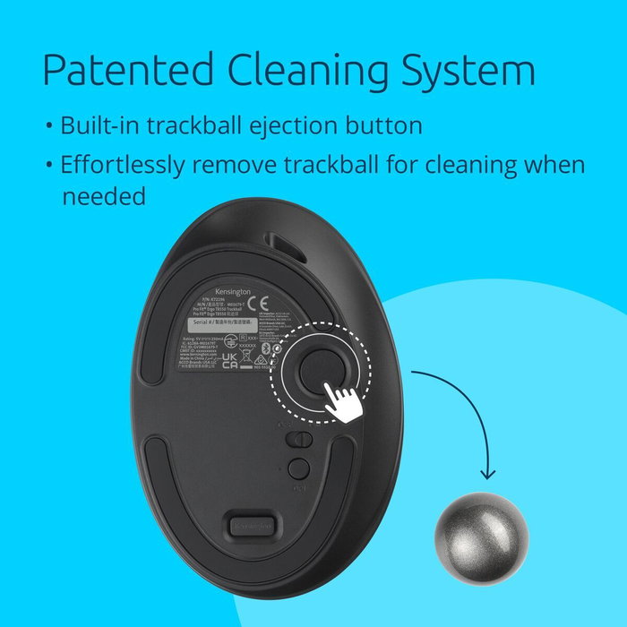 Kensington Pro Fit Ergo TB550 Trackball Inalámbrico Negro/Gris Kensington Pro Fit Ergo TB550 Trackball Inalámbrico Negro/Gris