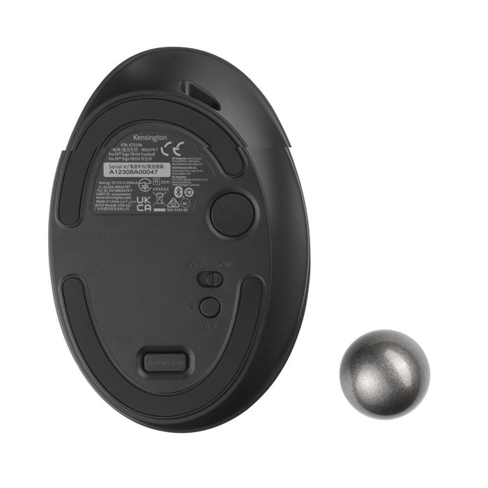 Kensington Pro Fit Ergo TB550 Trackball Inalámbrico Negro/Gris Kensington Pro Fit Ergo TB550 Trackball Inalámbrico Negro/Gris