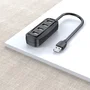 Vention Hub USB 2.0 VAS-J43-B050 con 4 puertos, 50 cm, Negro