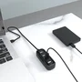 Vention VAS-J43-B050 Hub USB 2.0, 4 Puertos, Velocidad 480 Mbps, Cable de 0.5m, Negro