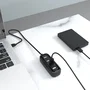 Vention Hub USB 2.0 VAS-J43-B050 con 4 puertos, 50 cm, Negro