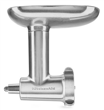 Kitchenaid 5KSMMGA Picadora Metálica de Carne para Alimentos con Discos de Picado Grueso, Mediano y Fino, y Accesorios para Embutir Salchichas