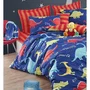Juego de Cama 220x240 cm con 2 Fundas de Almohada 60x60 cm - 65% Algodón, 35% Poliéster - Azul - ASI8681875600087