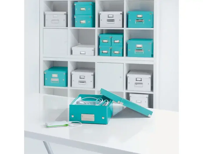 Leitz Revistero Click & Store de Cartón Plegable Turquesa Leitz Revistero Click & Store de Cartón Plegable Turquesa