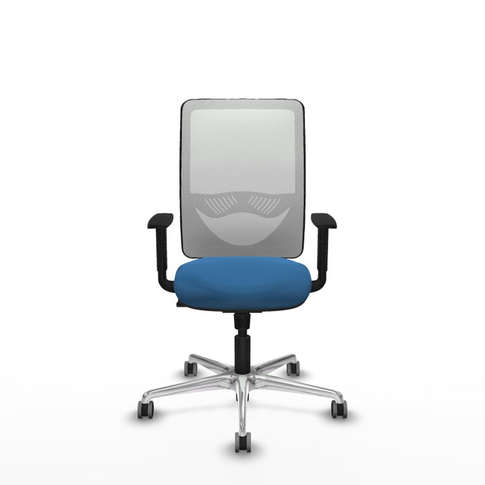 PIQUERAS Y CRESPO Silla de oficina Zulema con mecanismo Sincro, Azul claro y Blanco PIQUERAS Y CRESPO Silla de oficina Zulema con mecanismo Sincro, Azul claro y Blanco