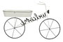 DKD Home Decor Expositor Terraza Y Jardin Blanco Negro 18 x 70 x 105 cm Welcome Bike