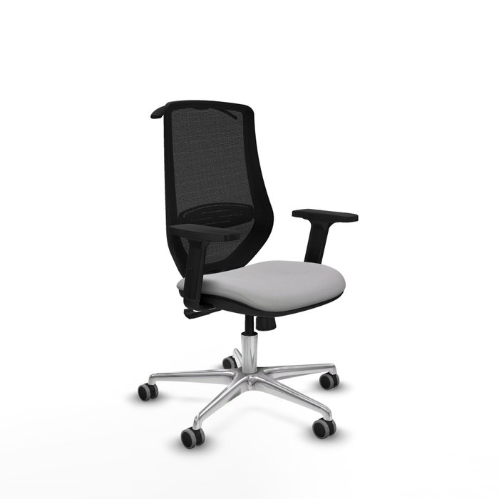 PIQUERAS Y CRESPO Silla de oficina Mardos con mecanismo Sincro, Gris claro y Negro PIQUERAS Y CRESPO Silla de oficina Mardos con mecanismo Sincro, Gris claro y Negro