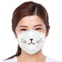 Sensly Mascarilla de Moda Algodón Lavable Talla Única Gato I Love Smile