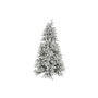 DKD Home Decor Árbol de Navidad LED Nevado Blanco 120x120x210 cm 400L