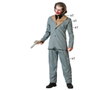 Atosa Disfraz de Payaso Traje Gris con Corbata para Hombre Adulto XXL