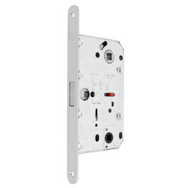 Cerrad/Picap. Magneticos Picaporte Magnético Polaris 2Xt E50 Baño, Cromo Satinado, Frontal 18x196mm, Cuadradillo 6x6 y 8x8mm