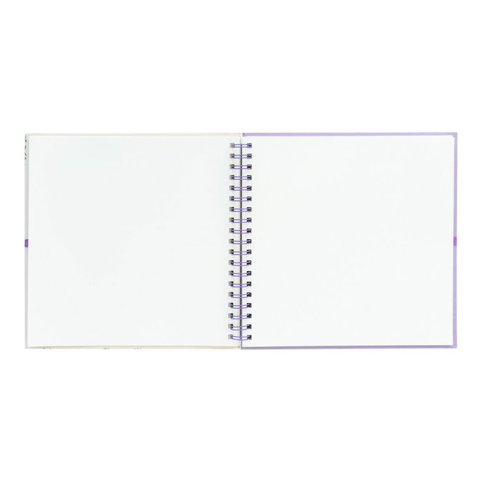 ERIK Álbum de Fotos Scrapbook Flores Silvestres 26x26cm con 40 Páginas y Cierre de Cinta