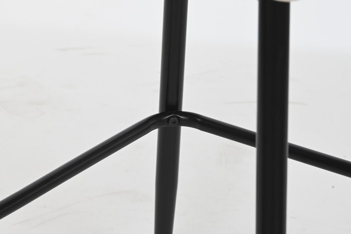 DKD Home Decor Taburete Moderno Beige Negro 55 x 100 x 48 cm Poliester Metal