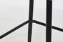 DKD Home Decor Taburete Moderno Beige Negro 55 x 100 x 48 cm Poliester Metal