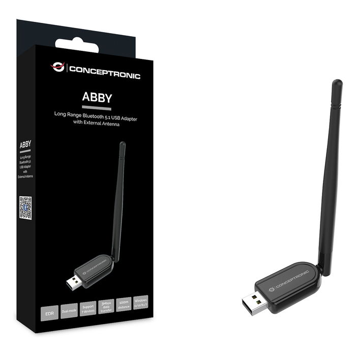 Conceptronic Bluetooth 5.1 Adapter Nano USB 100 m Schwarz
