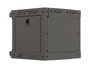 Lanberg Armario Rack de Pared 10 Pulgadas 4U Negro con Puerta de Cristal