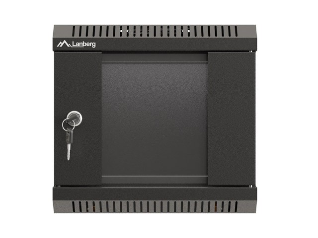 Lanberg Armario Rack de Pared 10 Pulgadas 4U Negro con Puerta de Cristal Lanberg Armario Rack de Pared 10 Pulgadas 4U Negro con Puerta de Cristal